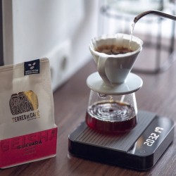 White ceramic dripper V60 02 - 1/4 cups HARIO