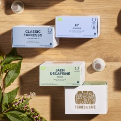 café de spécialité Terres de café - Capsules Home-Compostable Jaen décaféiné Bio x 10