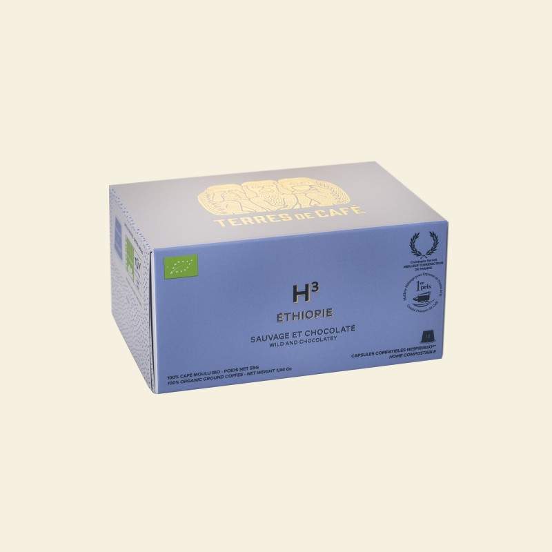café de spécialité Terres de café - Capsules H3 Home-Compostable x10