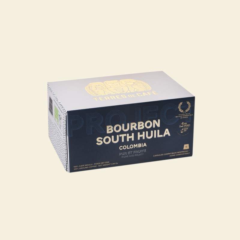 Specialty coffee by Terres de Café - Capsules Home-Compostable South Huila x10
