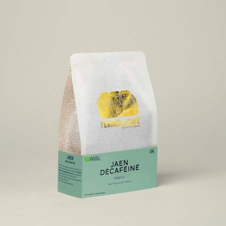 café de spécialité Terres de café - Café Jaen Bio décaféiné