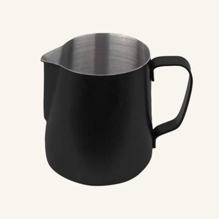 Pichet à Lait Noir en Inox - 590 ml | JoeFrex | Vente en Ligne