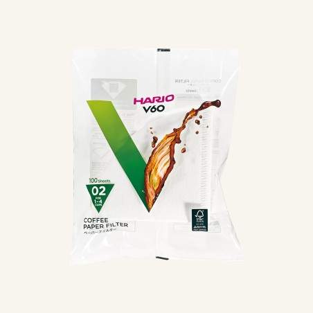 Lot de 100 filtres taille 02 pour Dripper V60 Les filtres à café