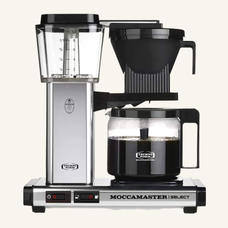 KBG 741 SELECT filter coffee maker - Polished - Moccamaster| Online Shop
