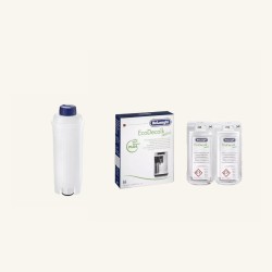 Kit d'entretien_Cartouche filtrante + Détartrant EcoDecalk mini 2X100mL - De'Longhi| Vente en Ligne