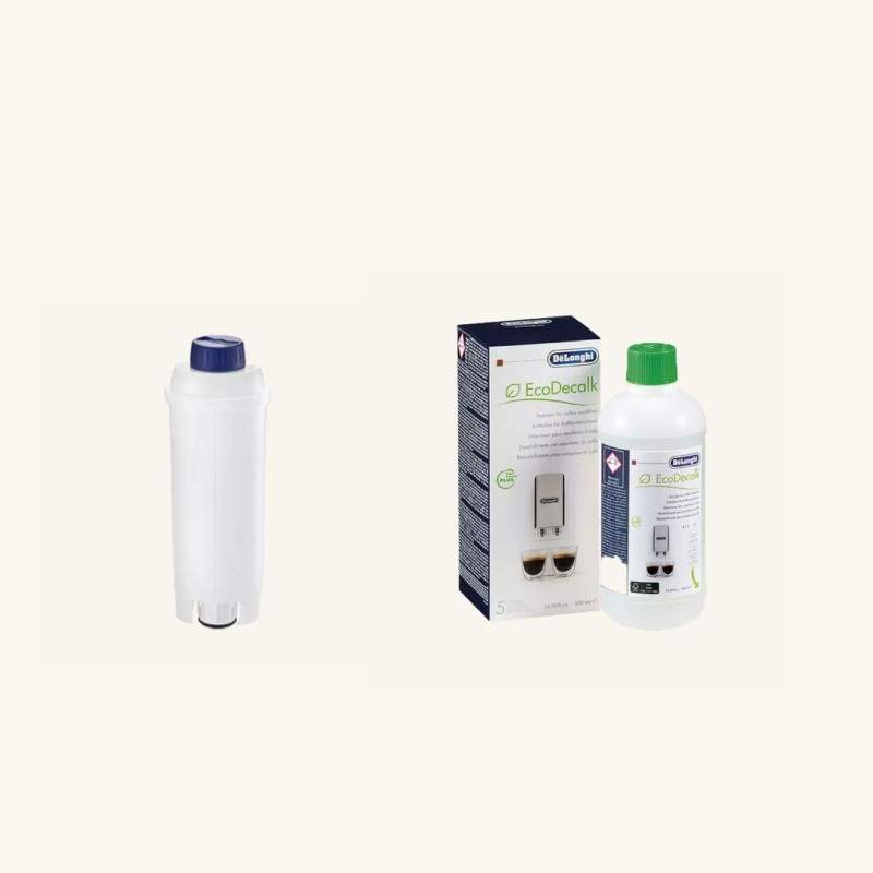 Kit d'entretien_Cartouche filtrante + Détartrant EcoDecalk 500mL - De'Longhi| Vente en Ligne