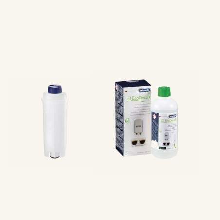 Kit d'entretien_Cartouche filtrante + Détartrant EcoDecalk 500mL - De'Longhi| Vente en Ligne