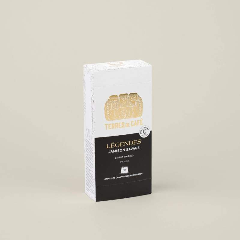 Specialty coffee by Terres de Café - Capsules Légendes - Jamison Savage - Geisha Washed