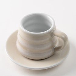 Ibrik cup and saucer 110mL - Ivory