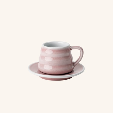 Tasse et sous-tasse Ibrik 110mL - Rose Accessoires Méthodes douces