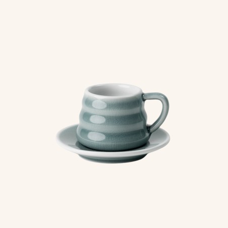 Tasse et sous-tasse Ibrik 110mL - Celladon Accessoires Méthodes douces