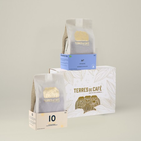 café de spécialité Terres de café - Coffret Meilleur Expresso de France 2015 & 2019