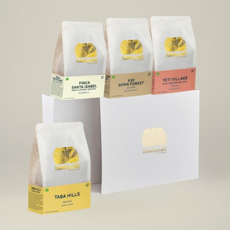 café de spécialité Terres de café - Coffret Bio & Durable X4
