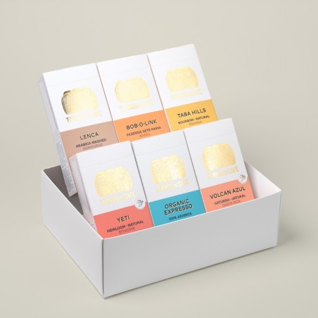 café de spécialité Terres de café - Coffret Capsules 6 boîtes