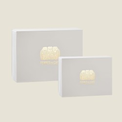 White textured box