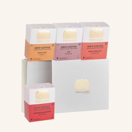 Café de spécialité | Coffret Drip coffee bags x4 | Terres de Café
