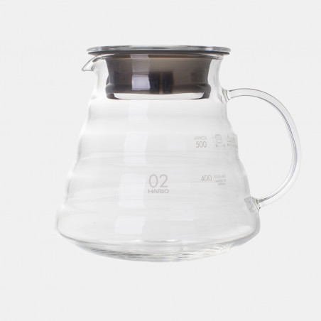 600ml glass coffee jug for V60 coffee makers - 2 to 5 cups - Terres de café