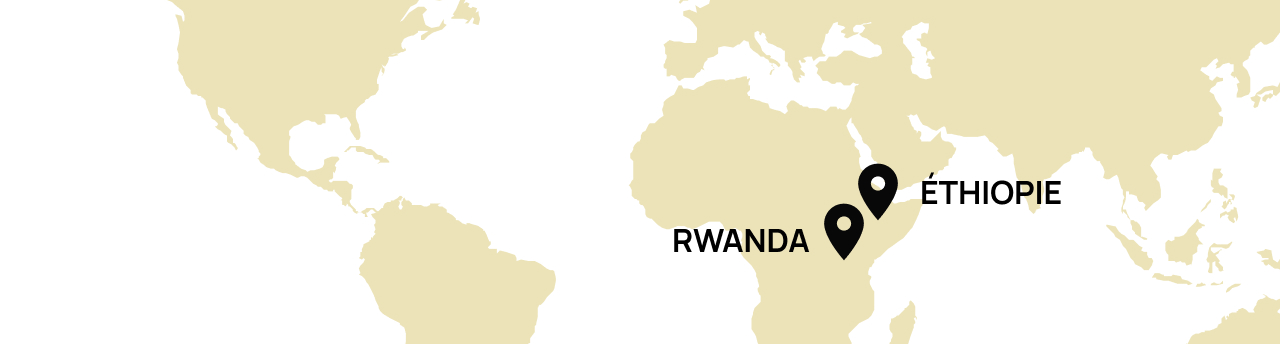 Origine Ethiopie, Rwanda